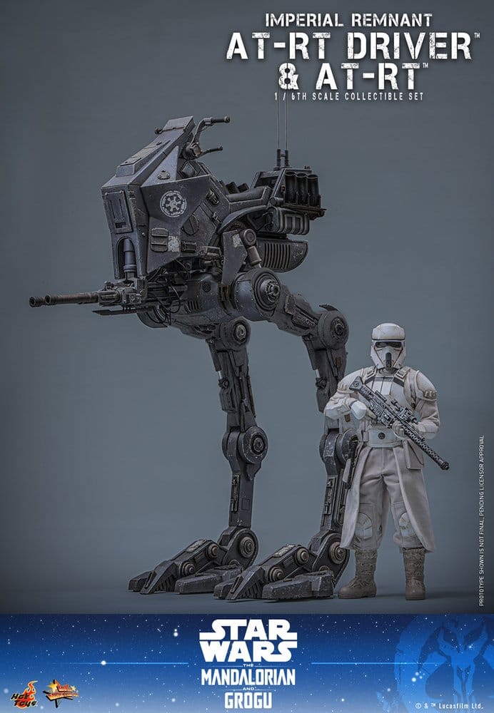 Hot Toys Star Wars: The Mandalorian & Grogu Movie Masterpiece Actionfiguren Set 1/6 Imperial Remnant AT-RT Driver &