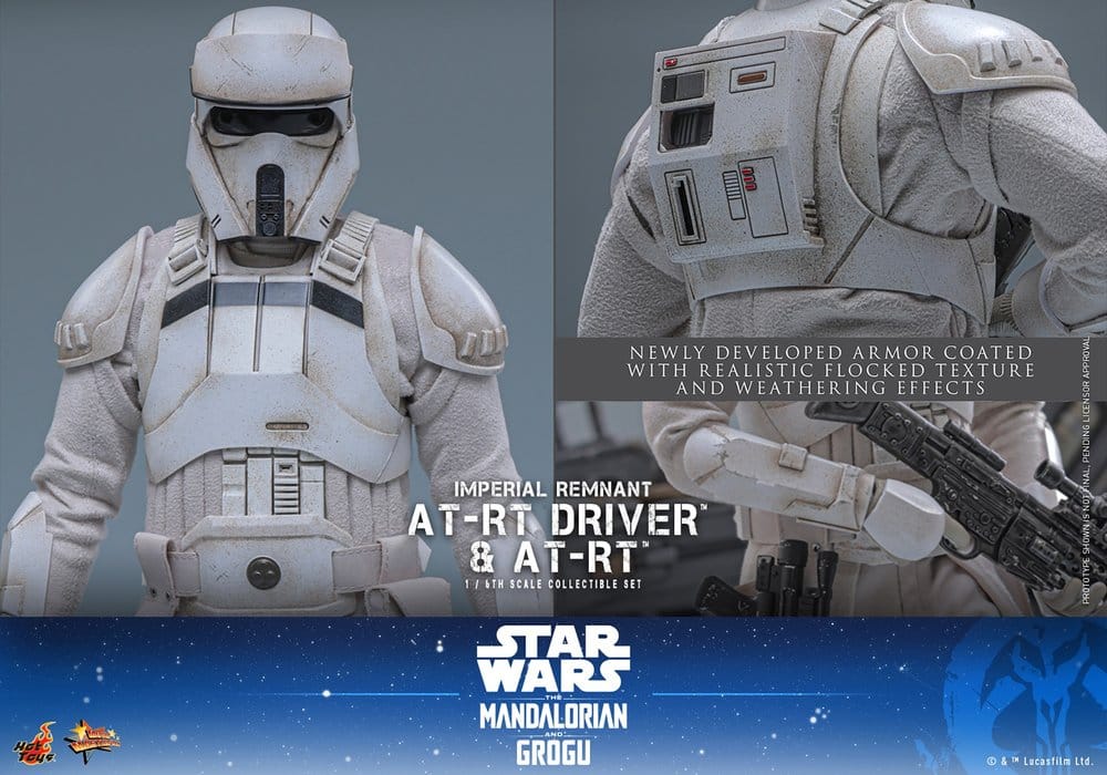 Hot Toys Star Wars: The Mandalorian & Grogu Movie Masterpiece Actionfiguren Set 1/6 Imperial Remnant AT-RT Driver &