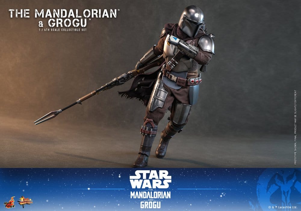 Hot Toys Star Wars: The Mandalorian & Grogu Movie Masterpiece Actionfigur 1/6 The Mandalorian and Grogu 31 cm