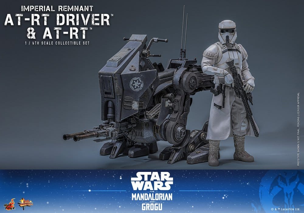 Hot Toys Star Wars: The Mandalorian & Grogu Movie Masterpiece Actionfiguren Set 1/6 Imperial Remnant AT-RT Driver &