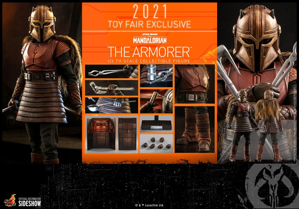 Hot Toys Star Wars The Mandalorian The Armorer 2021 Toy Fair Exclusive 1/6 Actionfigur