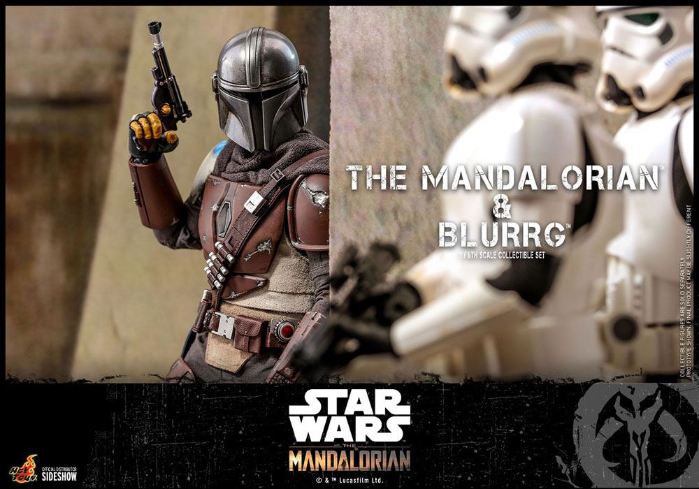 Hot Toys Star Wars The Mandalorian The Mandalorian & Blurrg Doppelpack 1/6 Actionfiguren