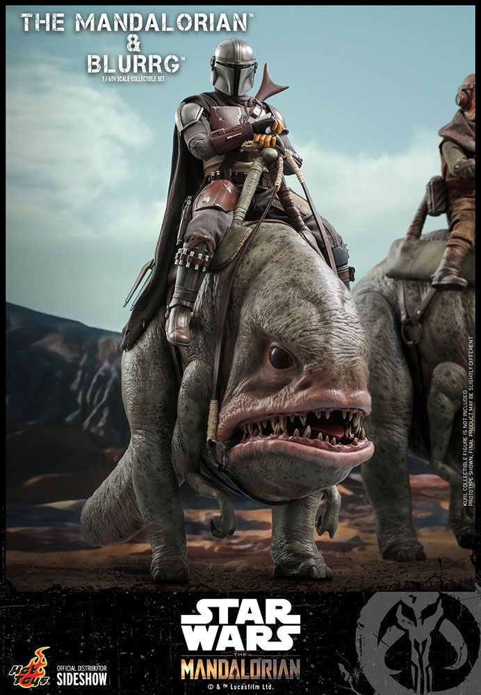 Hot Toys Star Wars The Mandalorian The Mandalorian & Blurrg Doppelpack 1/6 Actionfiguren