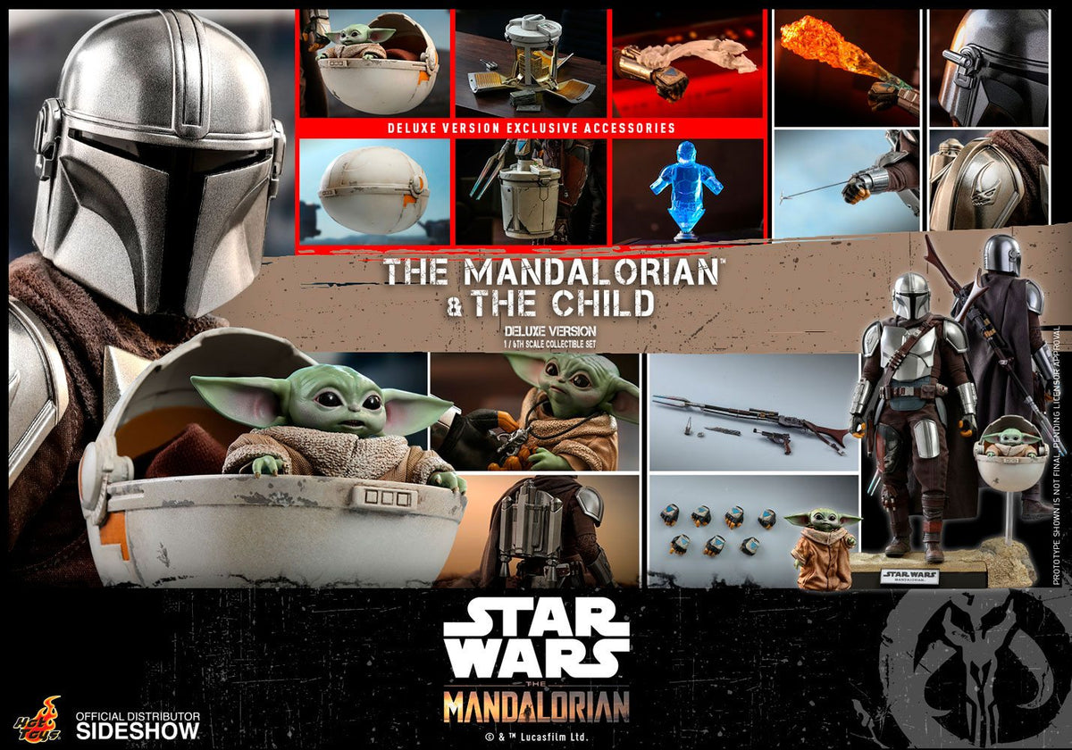 Hot Toys Star Wars The Mandalorian The Mandalorian & The Child Deluxe 1/6 Doppelpack Actionfiguren
