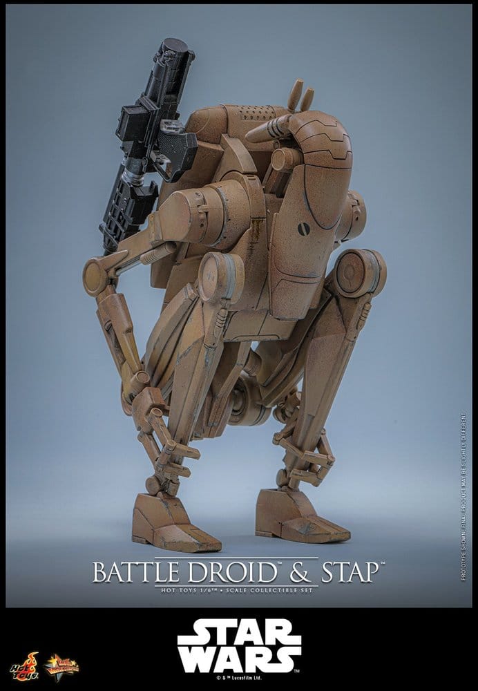 Hot Toys Star Wars The Phantom Menace Battle Droid & STAP 1/6 Actionfiguren Set