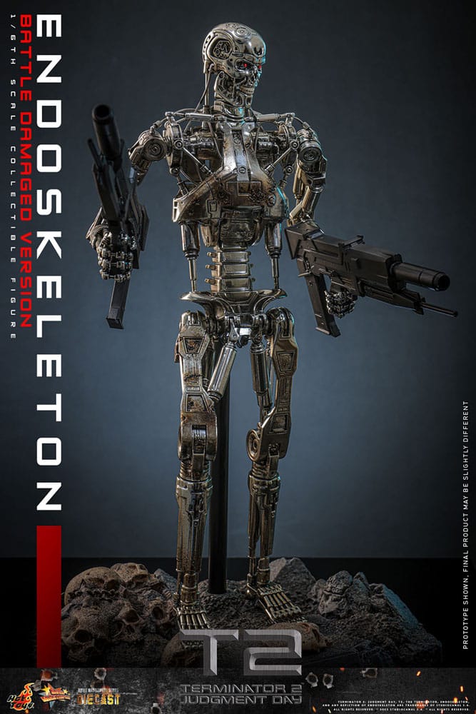 Hot Toys Terminator 2 Endoskelett (Battle Damaged Version) Actionfigur