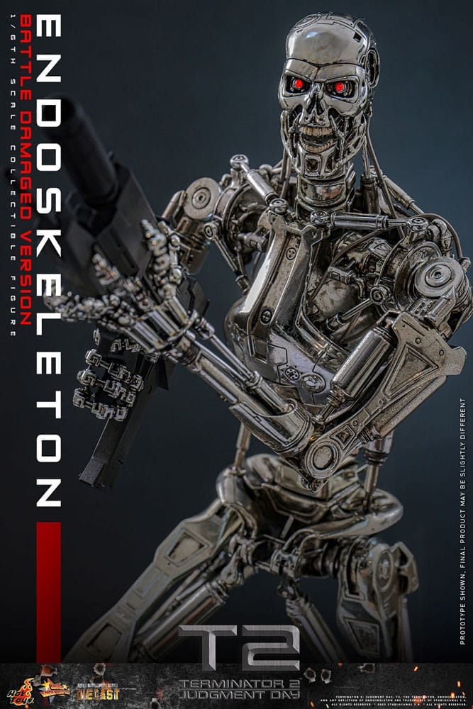 Hot Toys Terminator 2 Endoskelett (Battle Damaged Version) Actionfigur