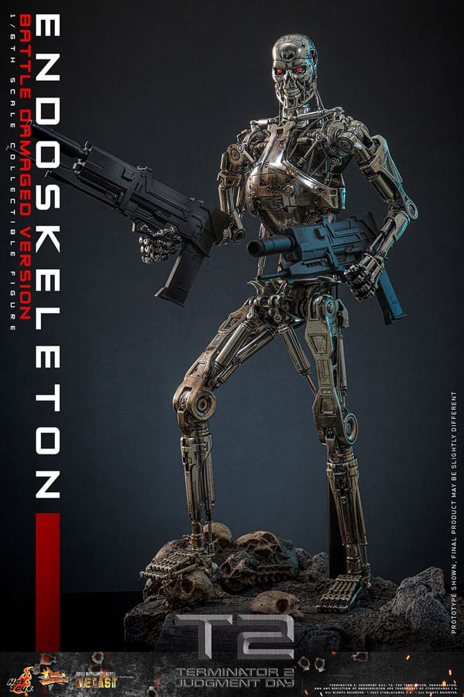 Hot Toys Terminator 2 Endoskelett (Battle Damaged Version) Actionfigur