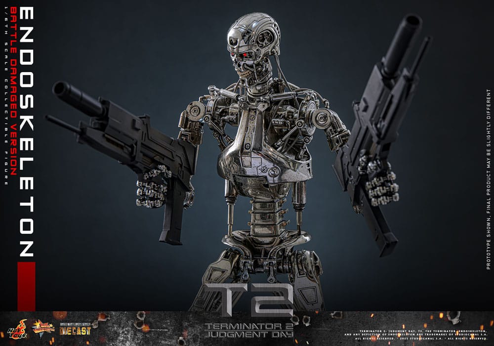 Hot Toys Terminator 2 Endoskelett (Battle Damaged Version) Actionfigur