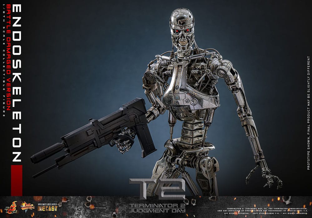 Hot Toys Terminator 2 Endoskelett (Battle Damaged Version) Actionfigur