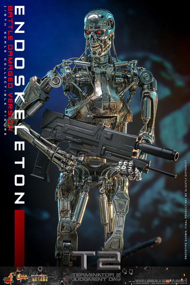 Hot Toys Terminator 2 Endoskelett Battle Damaged VersionDie-cas Movie Masterpiece Die-cast 1/6 Actionfigur