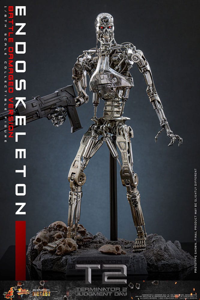 Hot Toys Terminator 2 Endoskelett Battle Damaged VersionDie-cas Movie Masterpiece Die-cast 1/6 Actionfigur