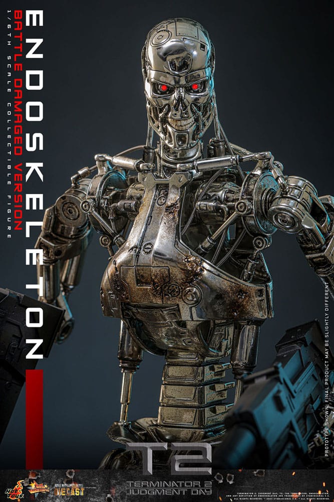 Hot Toys Terminator 2 Endoskelett Battle Damaged VersionDie-cas Movie Masterpiece Die-cast 1/6 Actionfigur