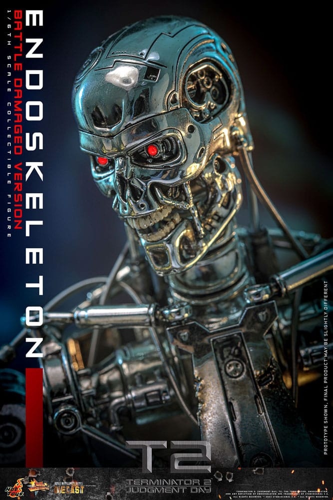 Hot Toys Terminator 2 Endoskelett Battle Damaged VersionDie-cas Movie Masterpiece Die-cast 1/6 Actionfigur