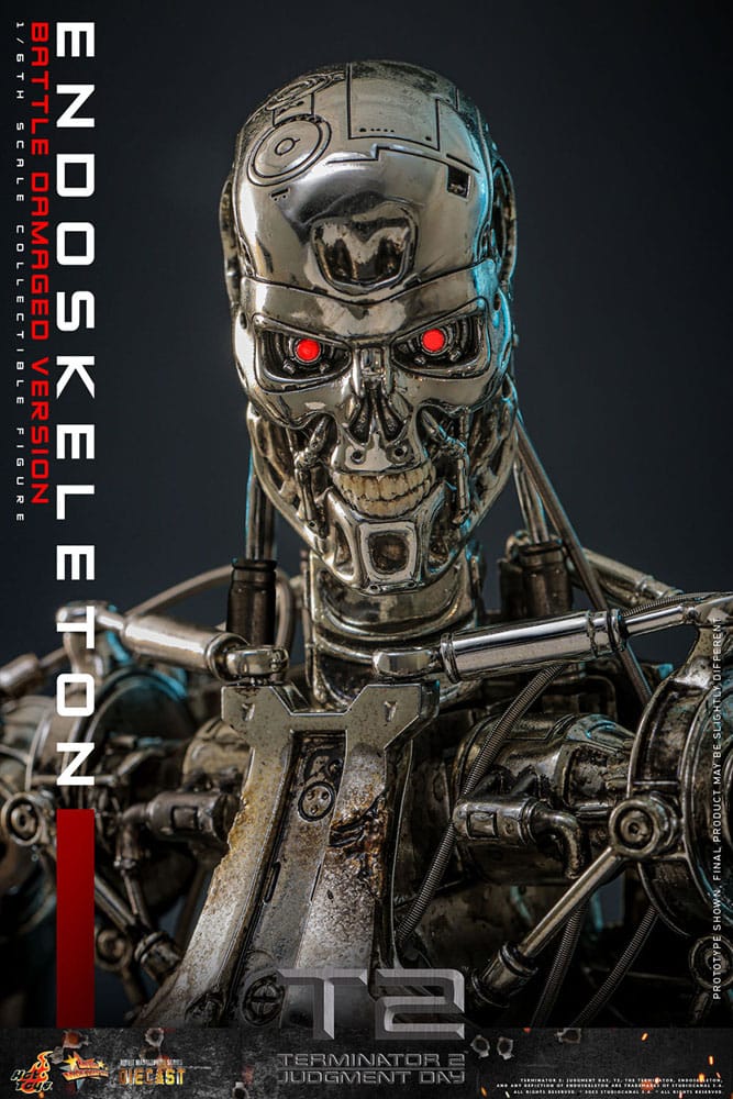 Hot Toys Terminator 2 Endoskelett Battle Damaged VersionDie-cas Movie Masterpiece Die-cast 1/6 Actionfigur