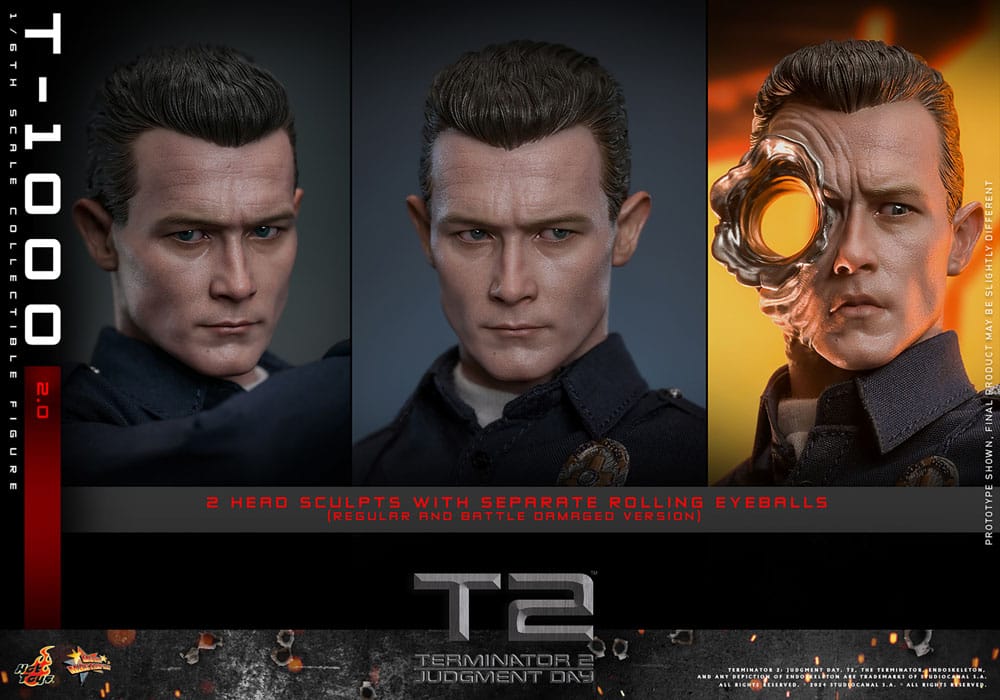 Hot Toys Terminator 2 T-1000 (2.0) Movie Masterpiece 1/6 Actionfigur