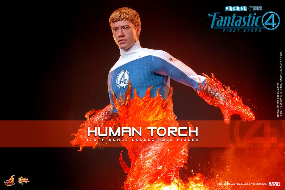 Hot Toys The Fantastic Four First Steps Human Torch 1/6 Actionfigur