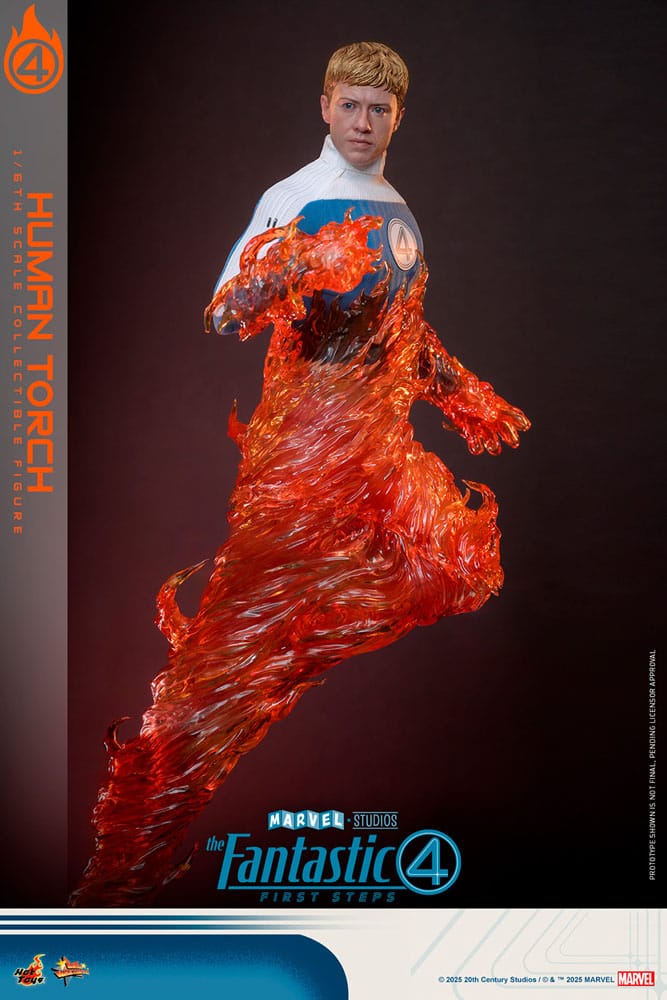 Hot Toys The Fantastic Four First Steps Human Torch 1/6 Actionfigur