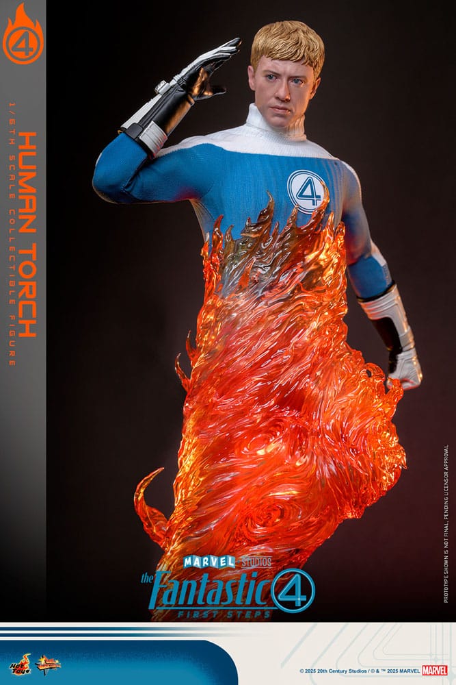 Hot Toys The Fantastic Four First Steps Human Torch Movie Masterpiece 1/6 Actionfigur