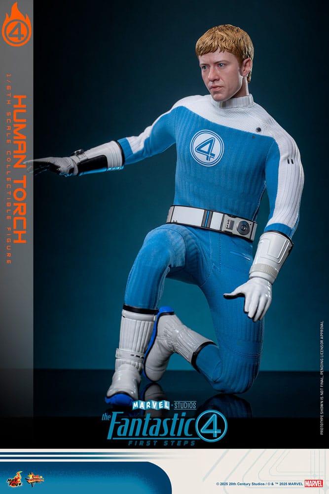 Hot Toys The Fantastic Four First Steps Human Torch Movie Masterpiece 1/6 Actionfigur