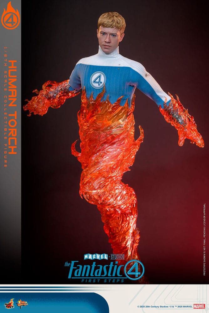 Hot Toys The Fantastic Four First Steps Human Torch Movie Masterpiece 1/6 Actionfigur