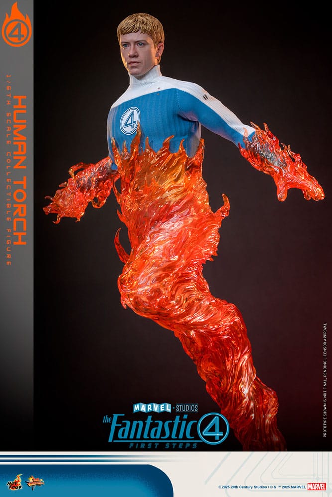 Hot Toys The Fantastic Four First Steps Human Torch Movie Masterpiece 1/6 Actionfigur
