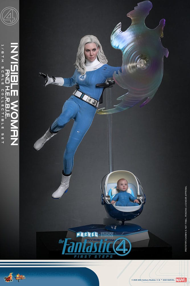 Hot Toys The Fantastic Four First Steps Invisible Woman & H.E.R.B.I.E. 1/6 Actionfiguren
