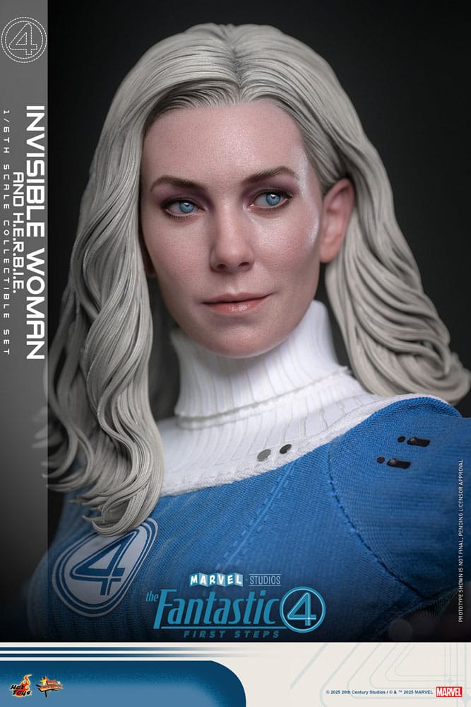 Hot Toys The Fantastic Four First Steps Invisible Woman & H.E.R.B.I.E. 1/6 Actionfiguren