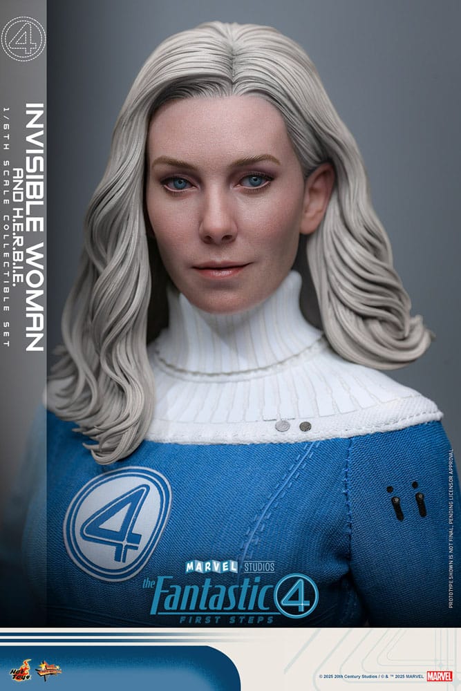 Hot Toys The Fantastic Four First Steps Invisible Woman & H.E.R.B.I.E. 1/6 Actionfiguren