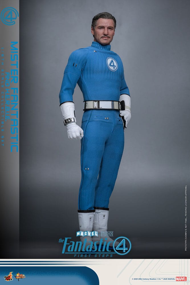 Hot Toys The Fantastic Four First Steps Mister Fantastic H.E.R.B.I.E. Movie Masterpiece 1/6 Actionfiguren 2er-Pack