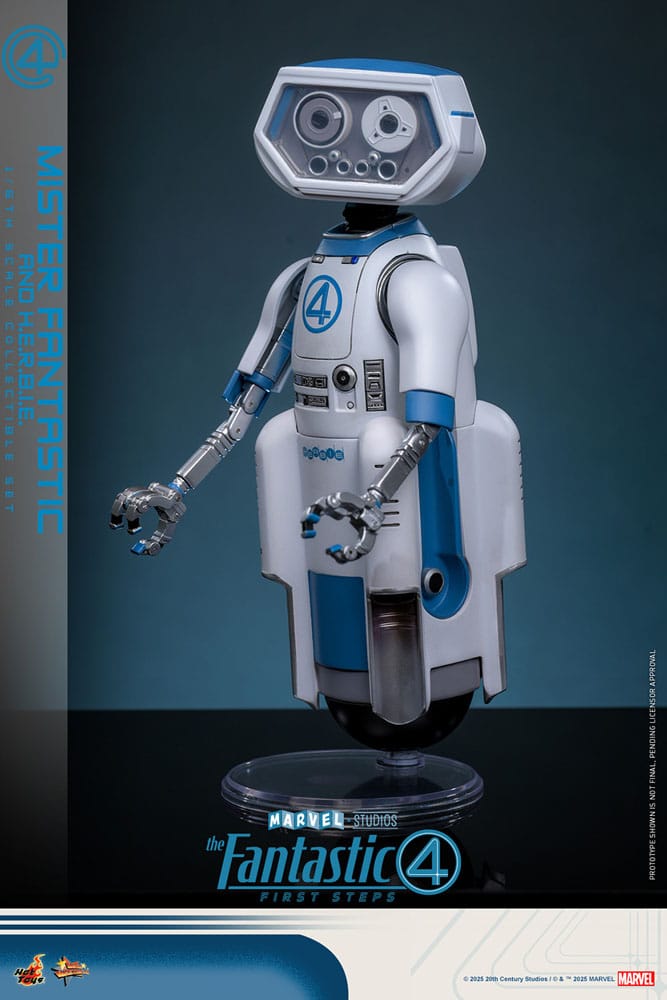 Hot Toys The Fantastic Four First Steps Mister Fantastic H.E.R.B.I.E. Movie Masterpiece 1/6 Actionfiguren 2er-Pack