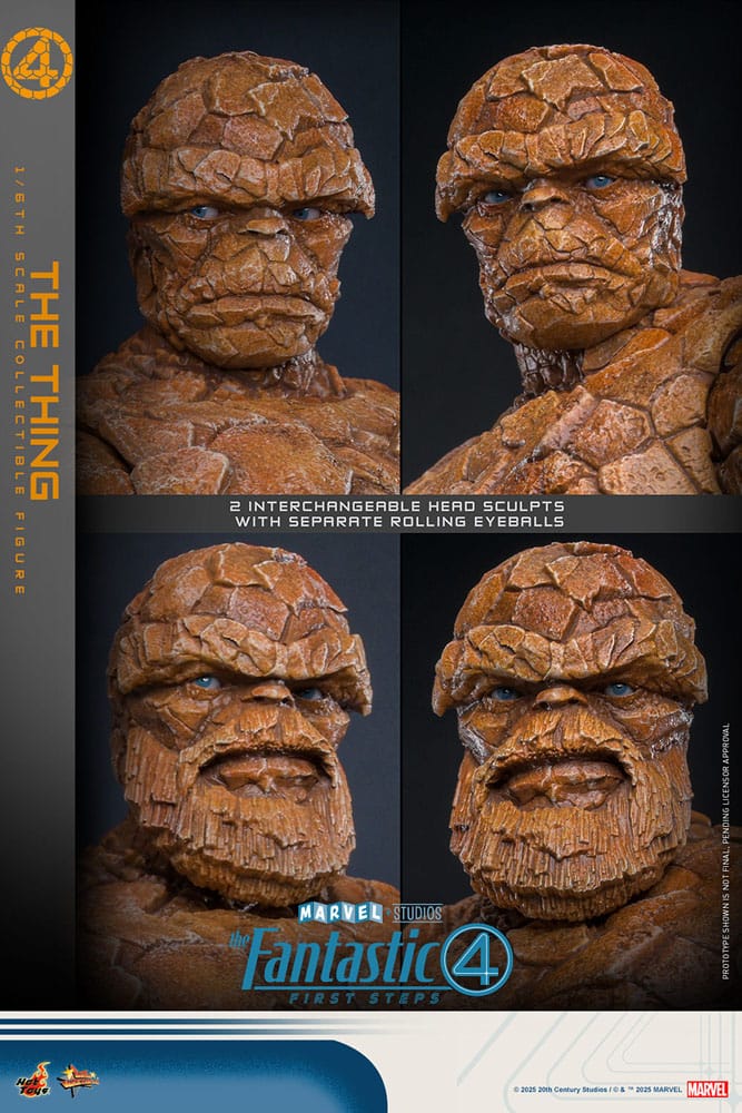 Hot Toys The Fantastic Four: First Steps Movie Masterpiece Actionfigur 1/6 The Thing 31 cm