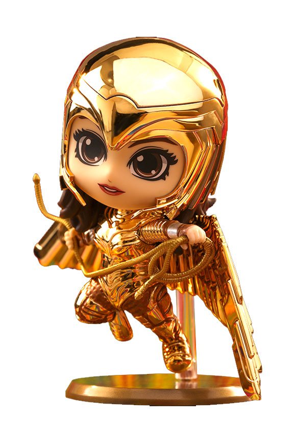 Hot Toys Wonder Woman 1984 Metallic Gold Version Cosbaby DC Vinyl Figur