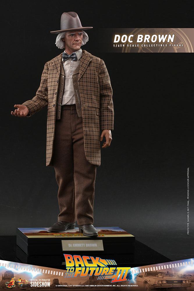 Hot Toys Zurück in die Zukunft III Movie Masterpiece Actionfigur 1/6 Doc Brown 32 cm