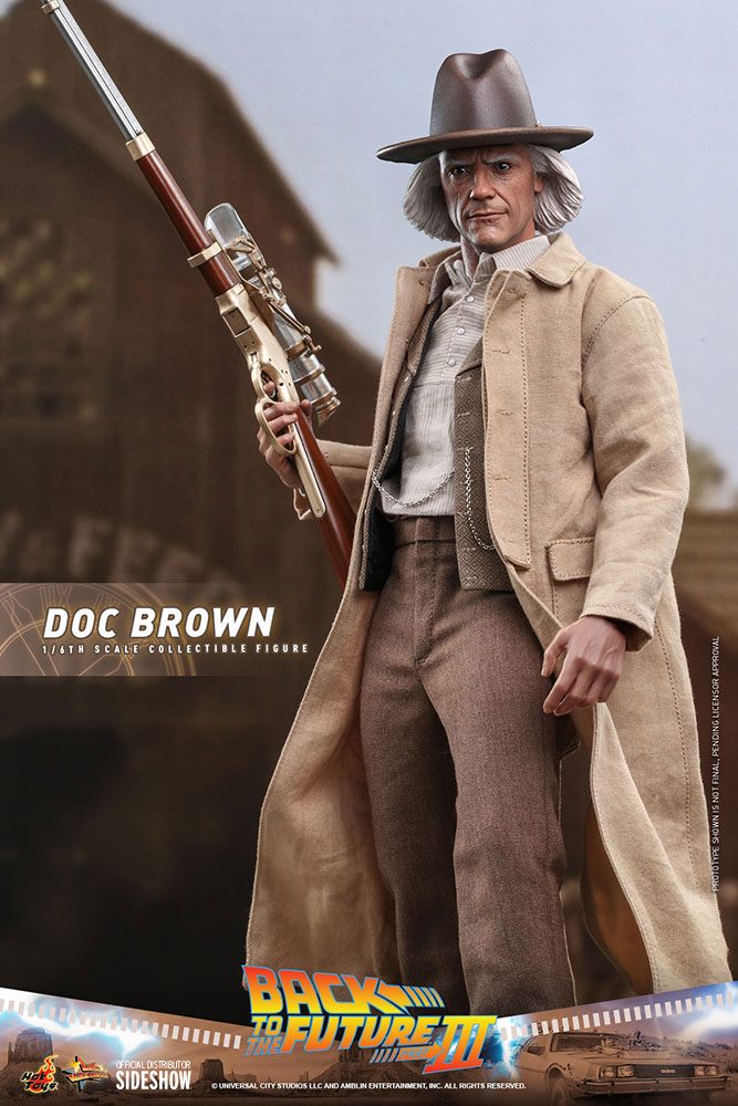 Hot Toys Zurück in die Zukunft III Movie Masterpiece Actionfigur 1/6 Doc Brown 32 cm