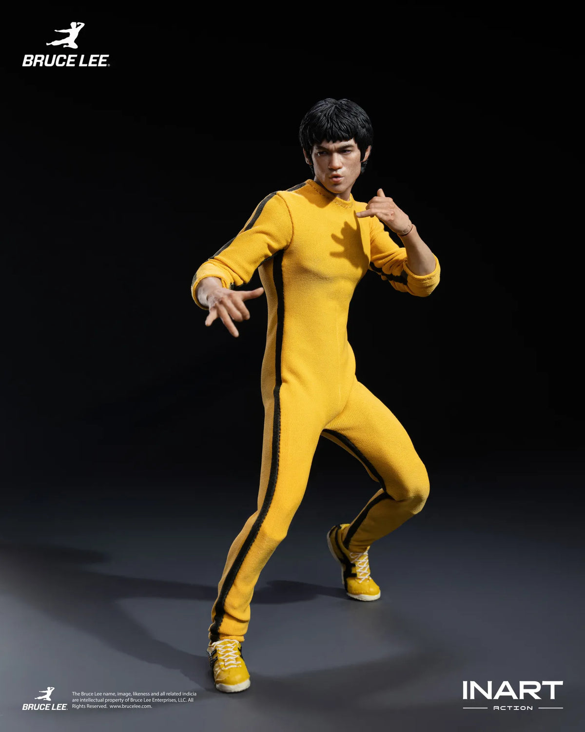 INART Bruce Lee (yellow Jumpsuit) Collectible 1/12 Actionfigur