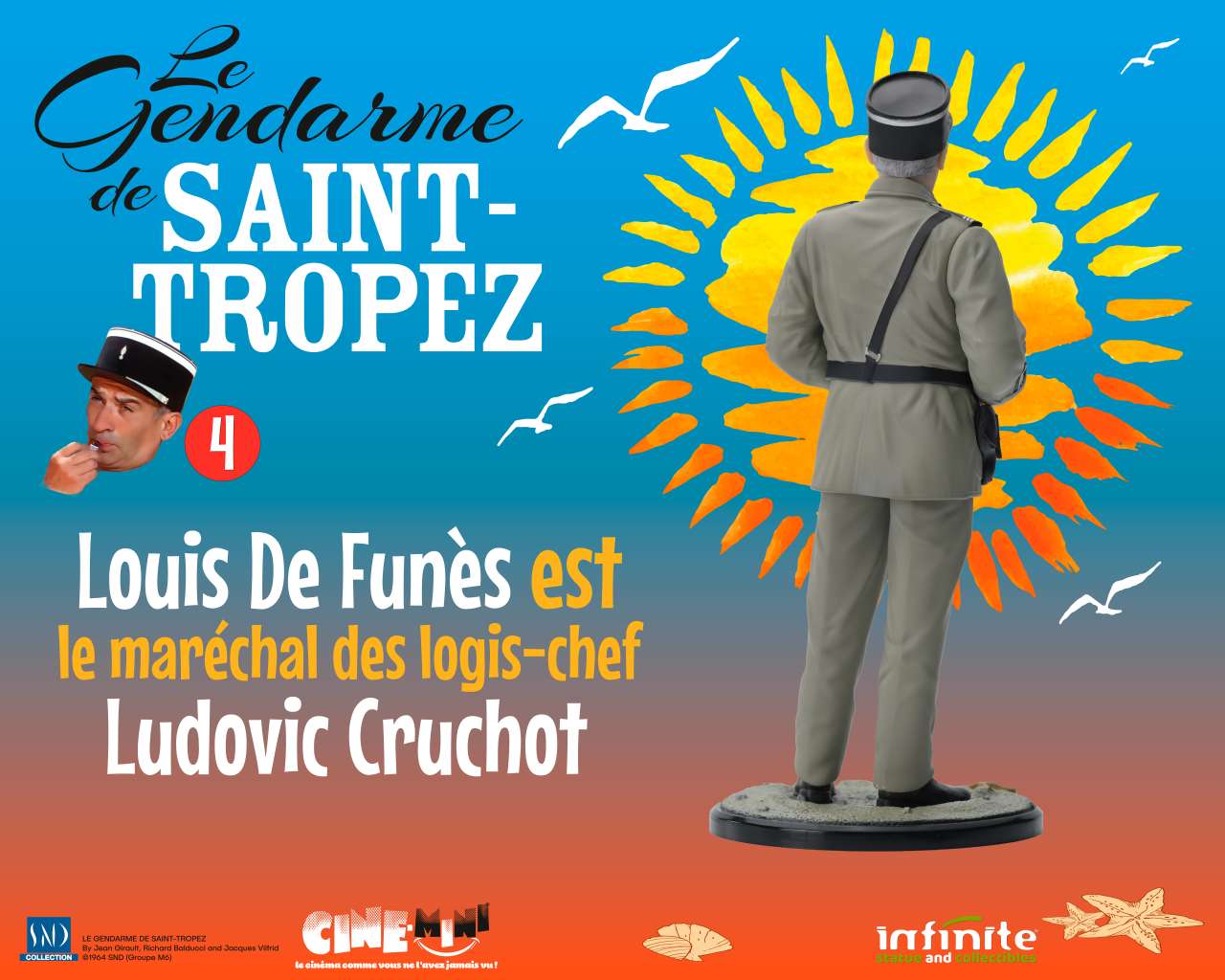 Infinite Statue Der Gendarm von Saint Tropez Louis de Funès Statue