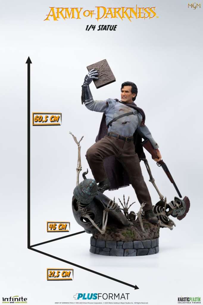 Infinite Statue / Kaustic Plastik Army of Darkness Ash 1/4 Plus Format Statue