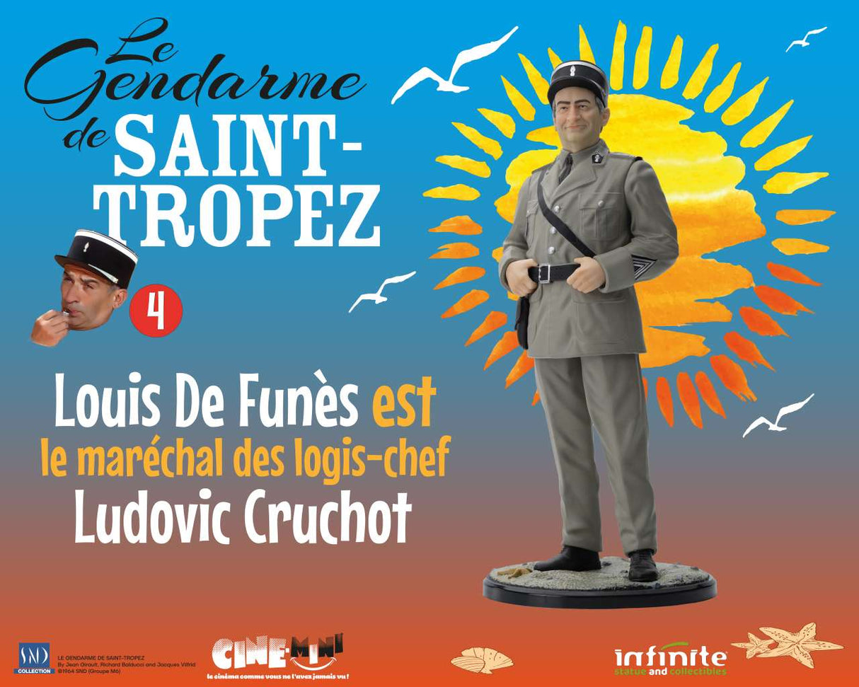 Infinite Statue / Kaustic Plastik Der Gendarm von Saint Tropez Louis de Funès Statue