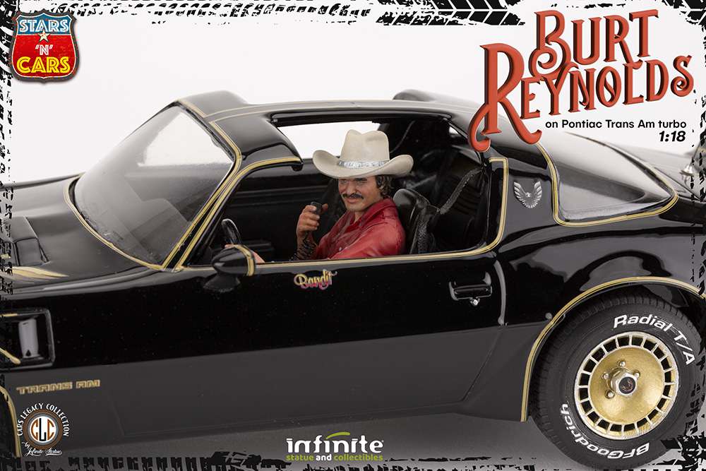 Infinite Statue / Kaustic Plastik Ein ausgekochtes Schlitzohr Bandit Burt Reynolds on Pontiac Statue