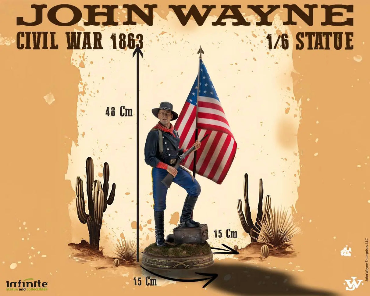 Infinite Statue / Kaustic Plastik John Wayne Civil War 1863 1/6 Statue