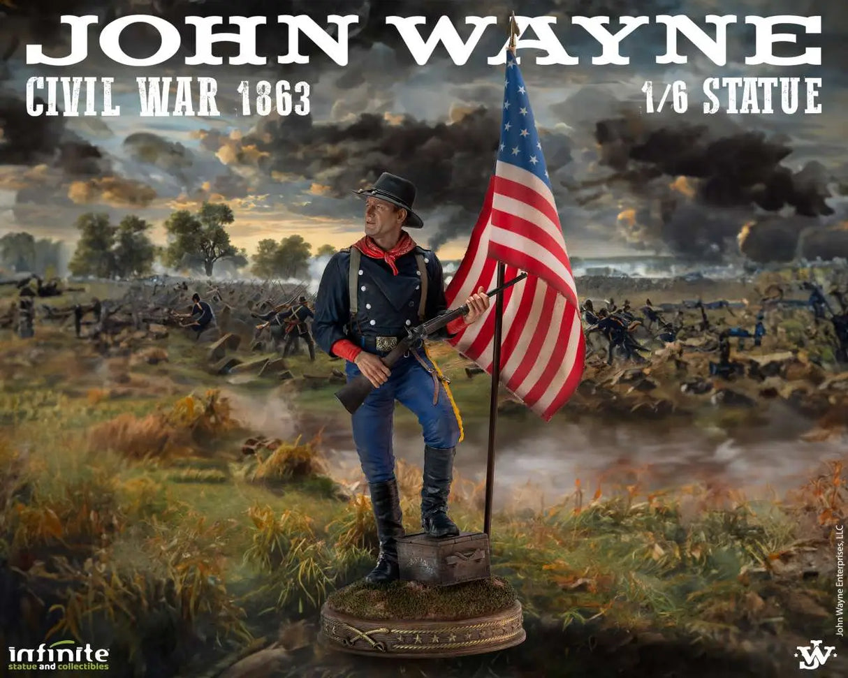 Infinite Statue / Kaustic Plastik John Wayne Civil War 1863 1/6 Statue