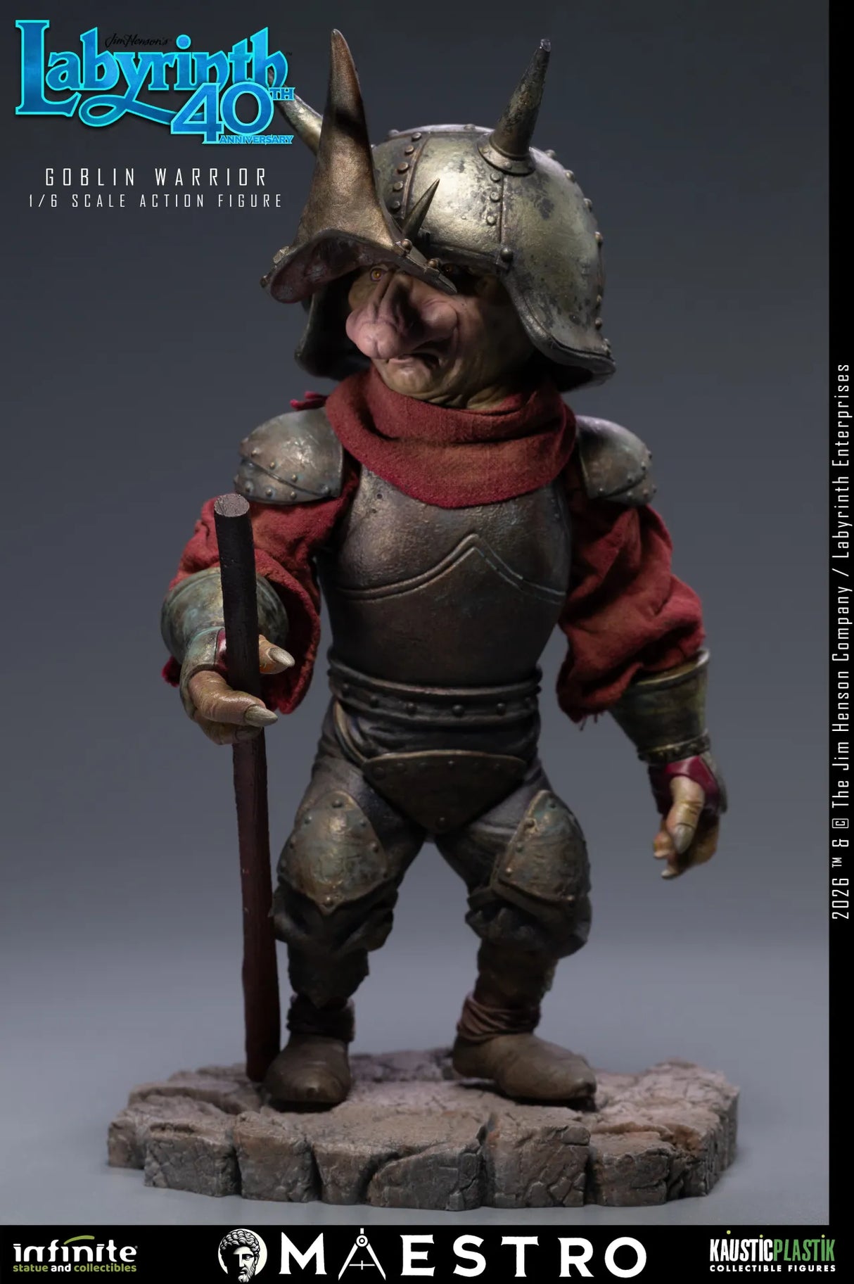 Infinite Statue / Kaustic Plastik Labyrinth Goblin Warrior 1/6 Actionfigur