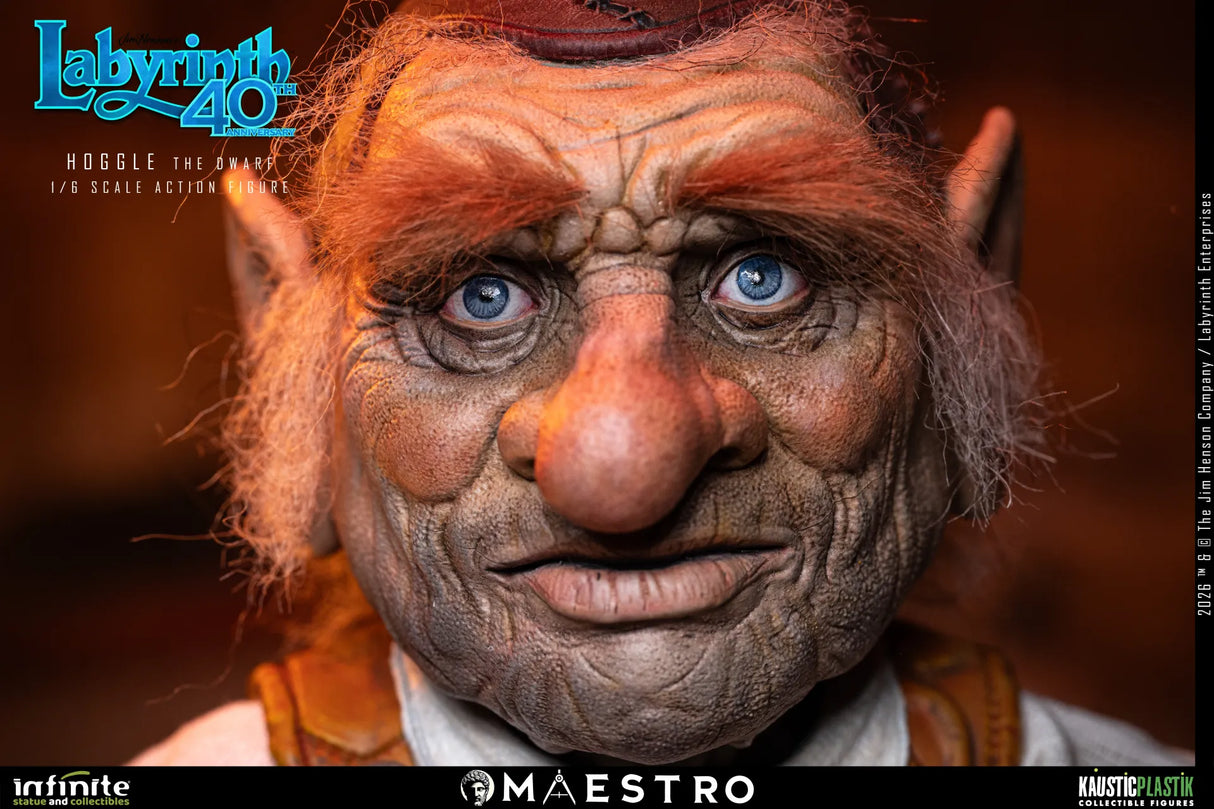 Infinite Statue / Kaustic Plastik Labyrinth Hoggle The Dwarf 1/6 Actionfigur