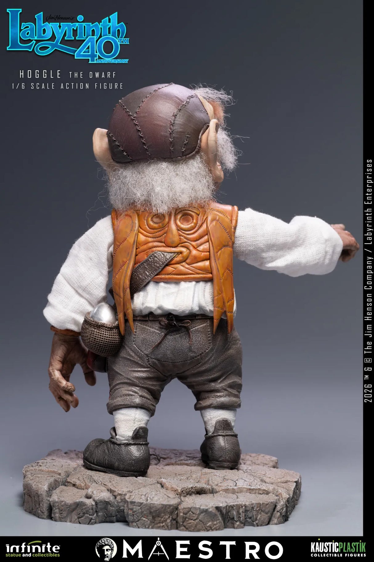 Infinite Statue / Kaustic Plastik Labyrinth Hoggle The Dwarf 1/6 Actionfigur