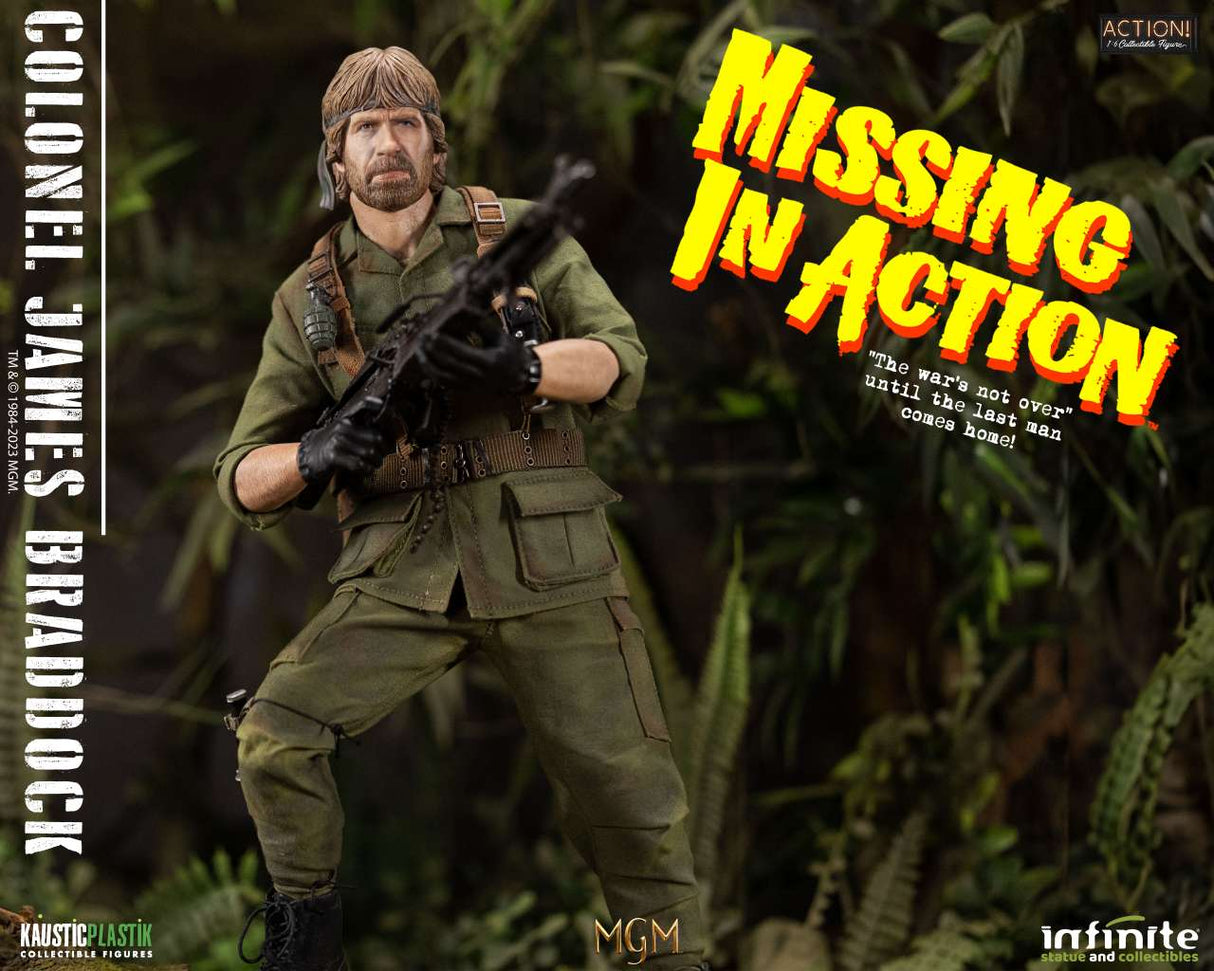 Infinite Statue / Kaustic Plastik Missing In Action Colonel James Braddock Chuck Norris Standard Edition 1/6 Actionfigur