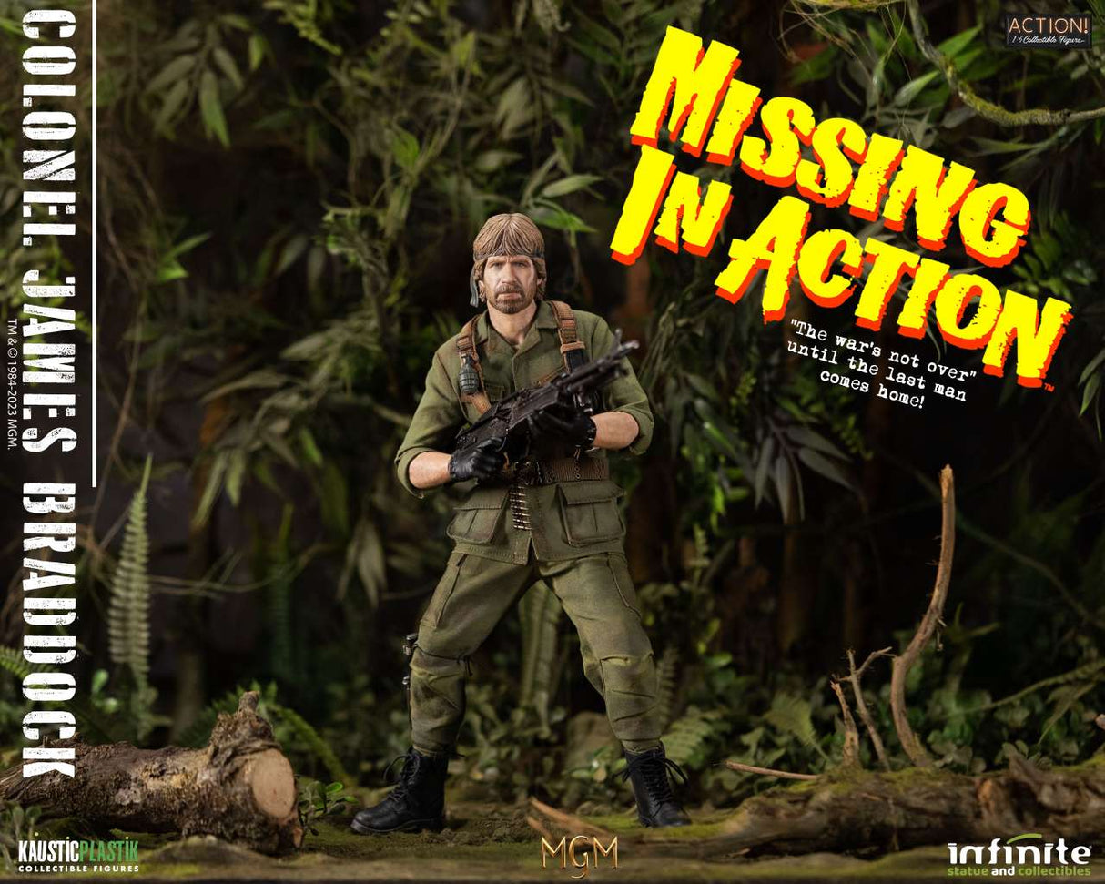 Infinite Statue / Kaustic Plastik Missing In Action Colonel James Braddock Chuck Norris Standard Edition 1/6 Actionfigur