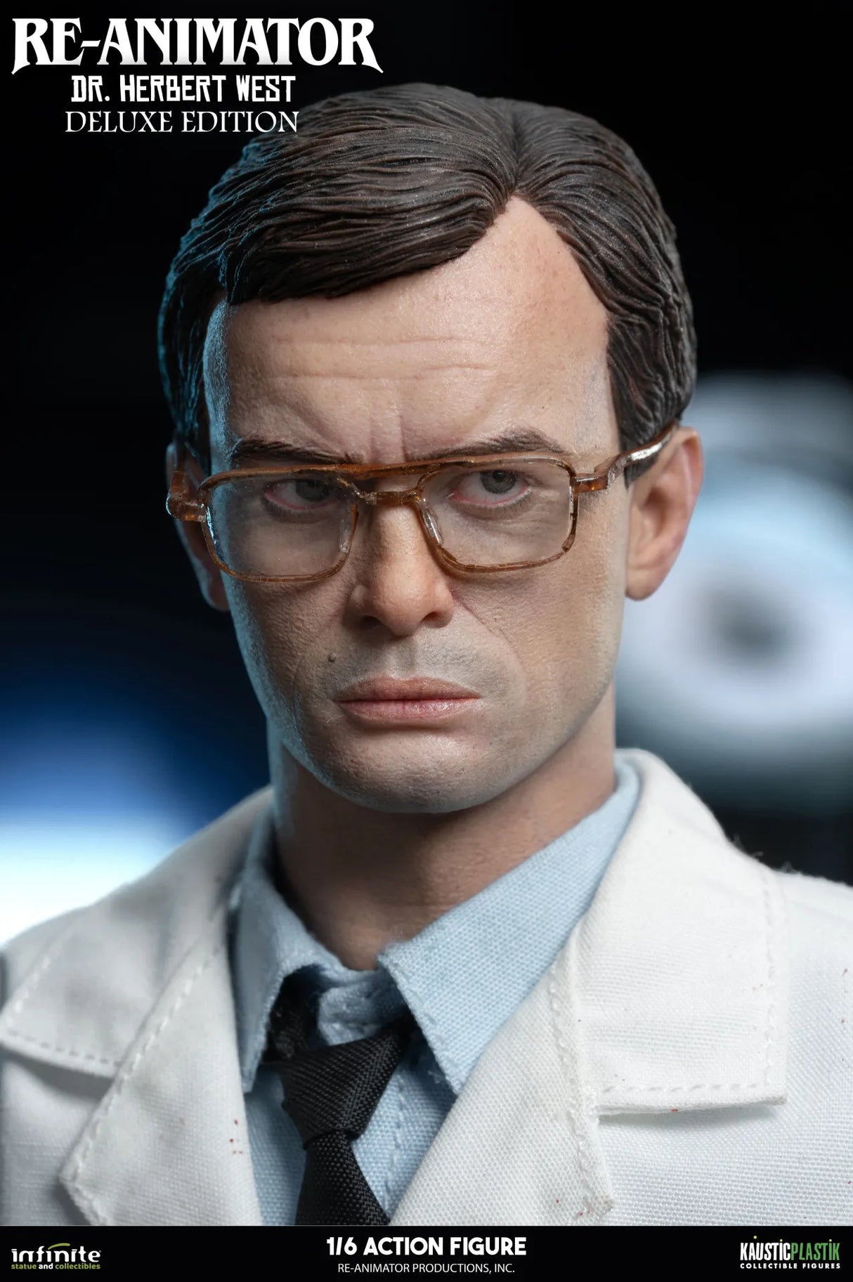 Infinite Statue / Kaustic Plastik Re-Animator Doctor Herbert West Deluxe Edition 1/6 Actionfigur