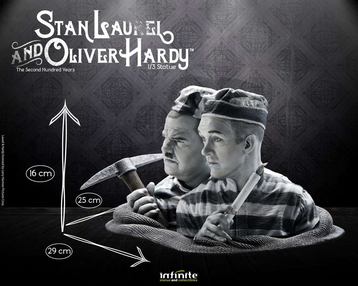 Infinite Statue / Kaustic Plastik Stan Laurel & Oliver Hardy 1/3 Statue