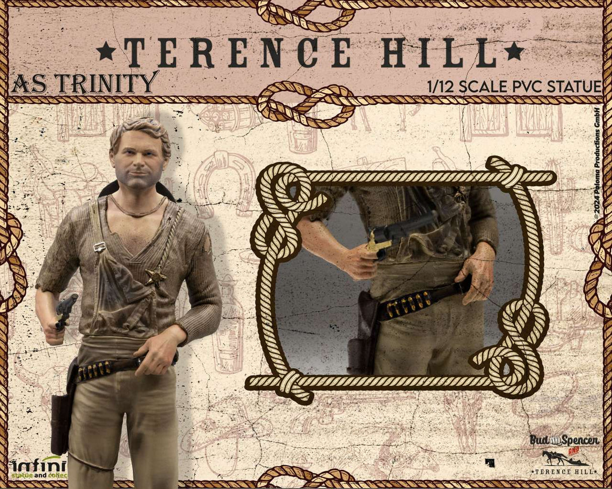 Infinite Statue / Kaustic Plastik Terence Hill als Trinity 15 cm 1/12 PVC Statue